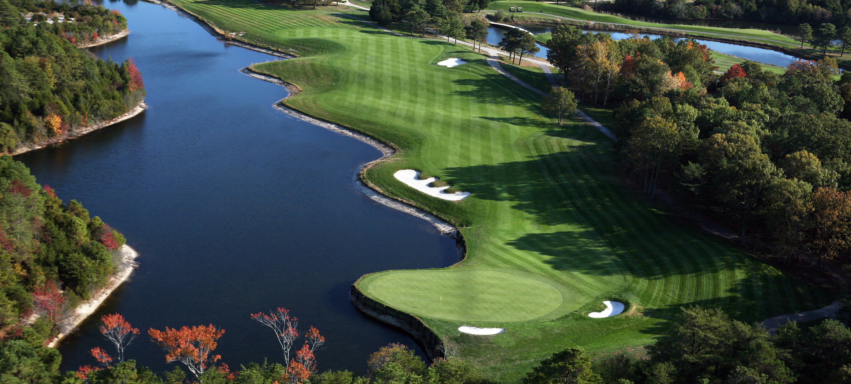 aerial view of hole 2