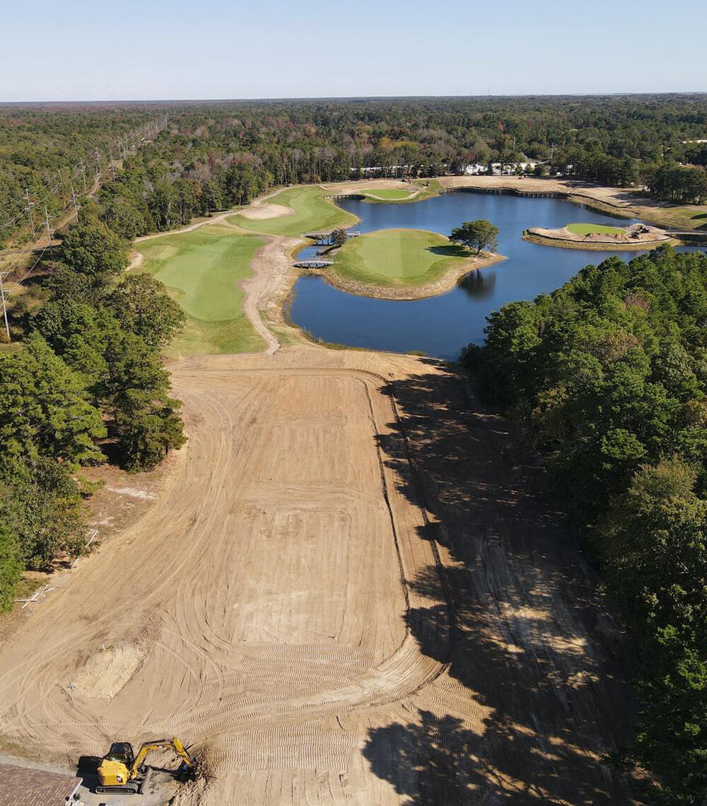 golf course renovation work